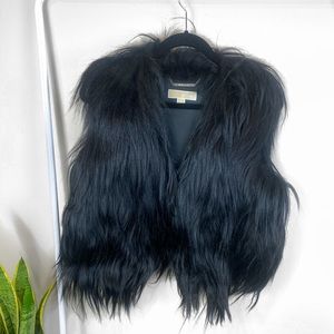Michael Kors Black Fur Vest | Size Small